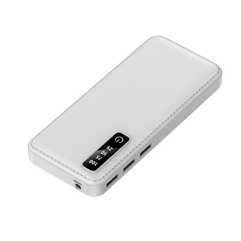 Cargador Portátil 20000mAh 3 Puertos USB Pantalla LED Cables Incluido