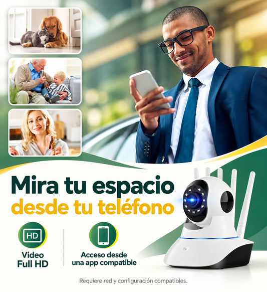 Cámara A1 WiFi 360° Full HD · información en castellano