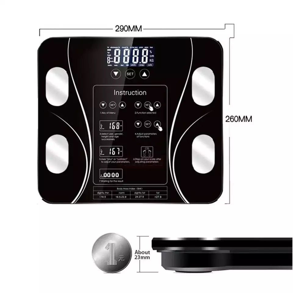 Pesa Balanza Digital Avanzada 180Kg 79 Análisis Composición Corporal Conexión Bluetooth