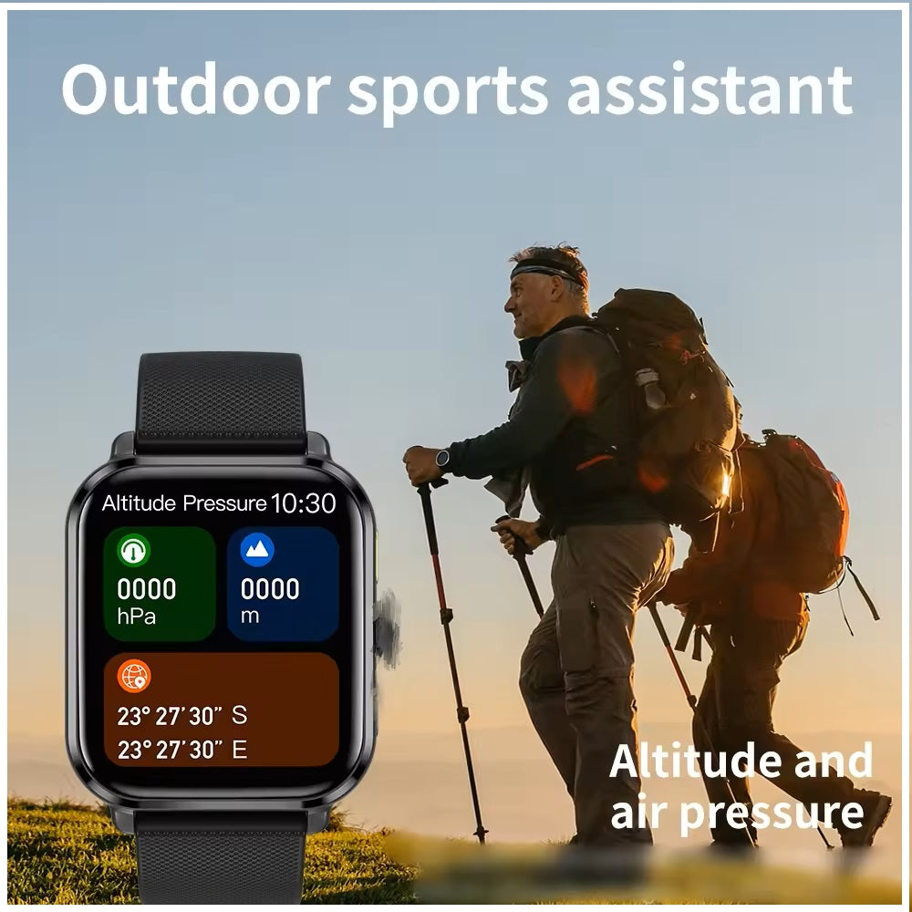 Reloj inteligente M12 de 1,83 pulgadas con respuesta a llamadas BT