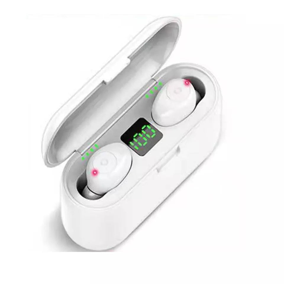 Audífonos inalámbricos Bluetooth In-Ear F9 V 5.0 BLANCO
