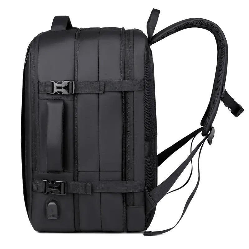 Mochila Laptop Ejecutiva Expandible USB Impermeable Antirrobo 20-39L