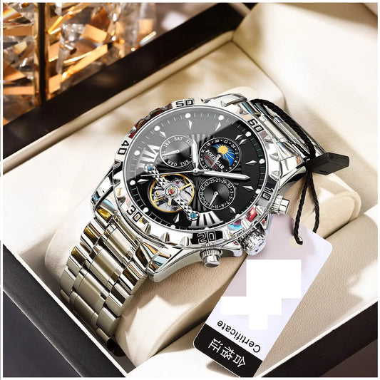 Reloj Automático Mecánico para Hombre De Lujo Impermeable 3ATM