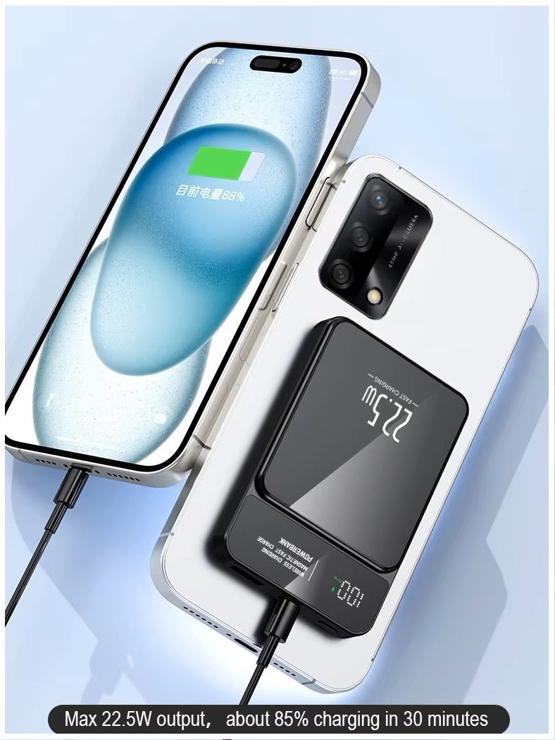 Batería Portátil Power Bank Magnética carga Inalámbrica 30000 mAh 22W
