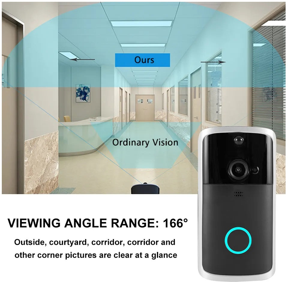 Cámara inteligente Portero Wifi DoorBell con Timbre para Smartphone