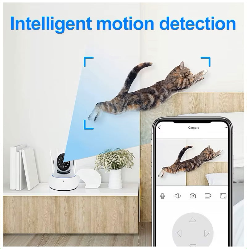 Cámara Inteligente A1 Rotación 360° Full HD 1080P y Visión Nocturna