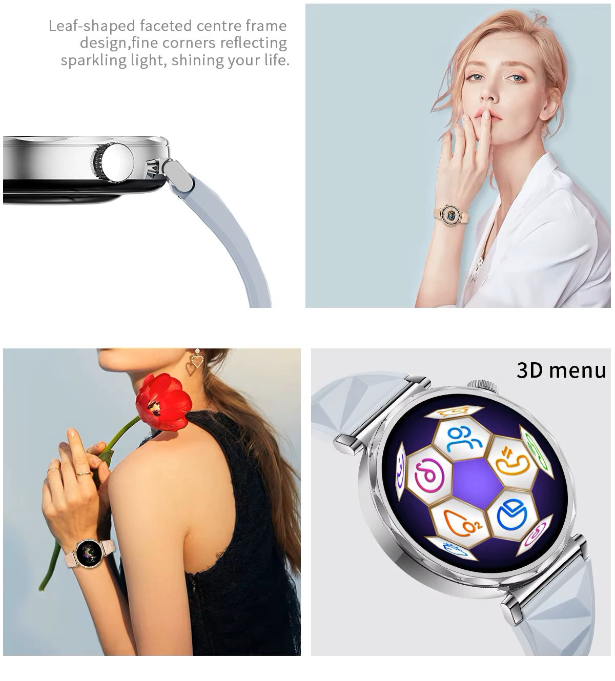 Reloj Inteligente Smartwatch Wearables CV5 AMOLED 2 Correas Salud IP68