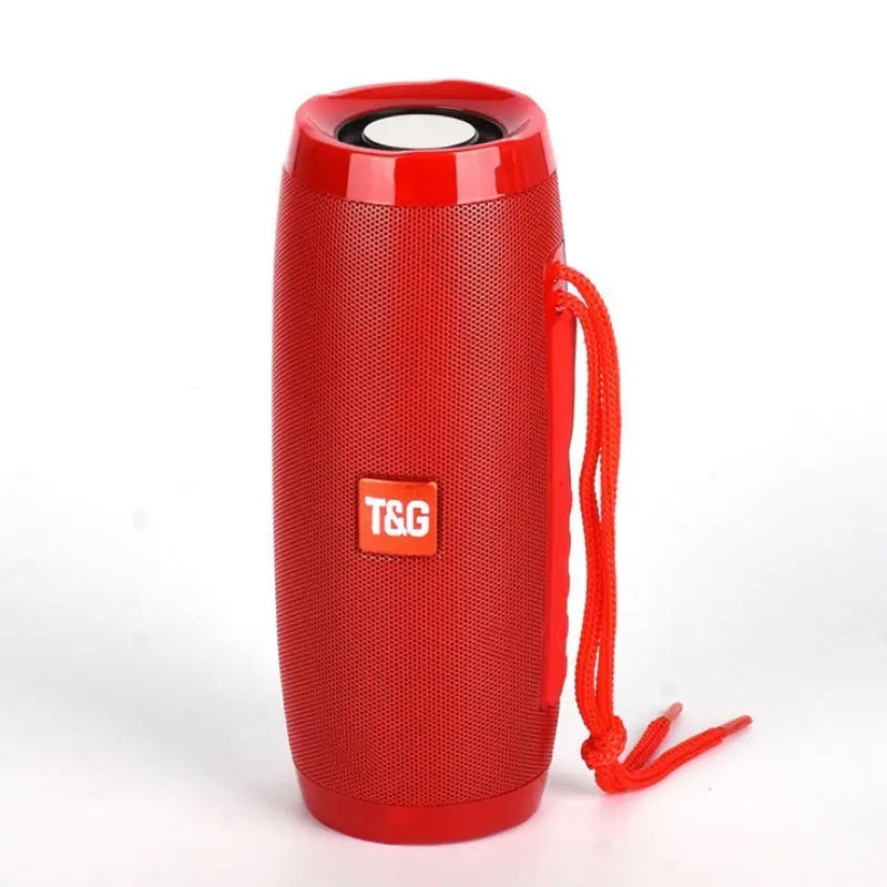 Parlante Portátil Bluetooth Altavoces inalámbricos Waterproof Luz LED Rojo