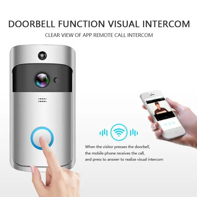 Cámara inteligente Portero Wifi DoorBell con Timbre para Smartphone