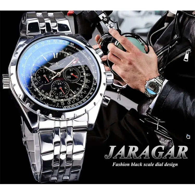 Reloj Automático Jaragar Deportivo para Hombre Movimiento Mecánico
