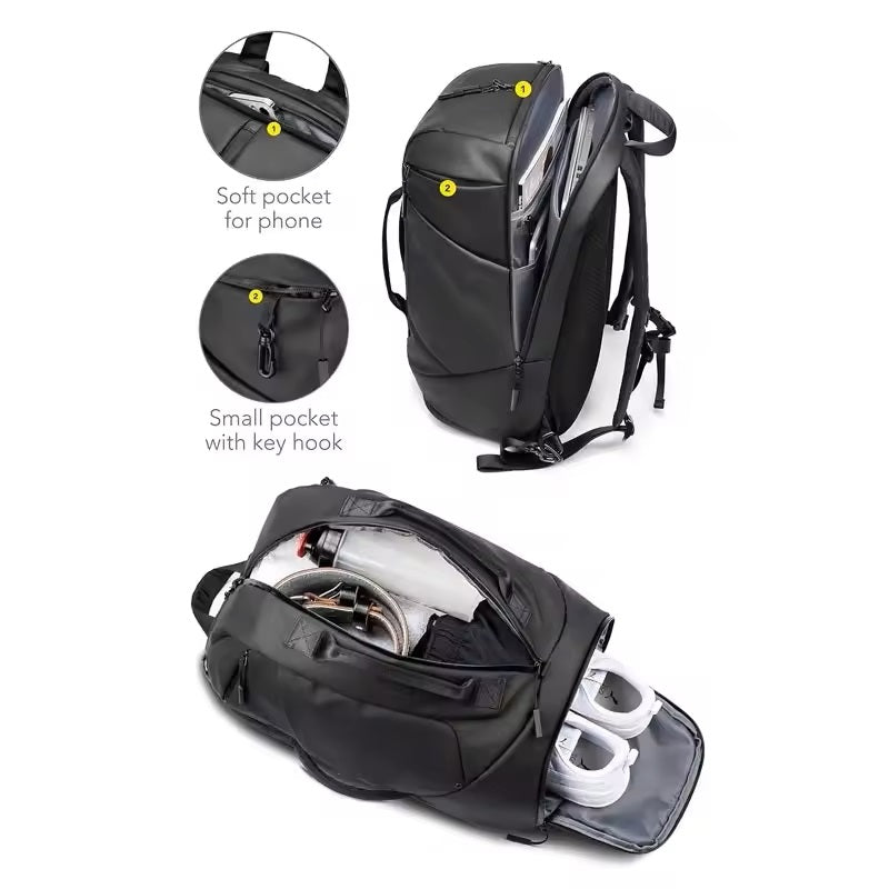 Mochila 2 en 1 para Deporte y Oficina Impermeable 40 Litros Oxford