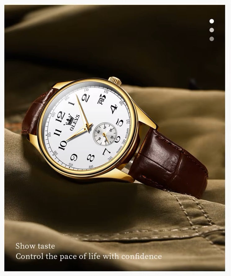 Reloj Análogo para Hombre con Movimiento Cuarzo Preciso Diseño Clásico