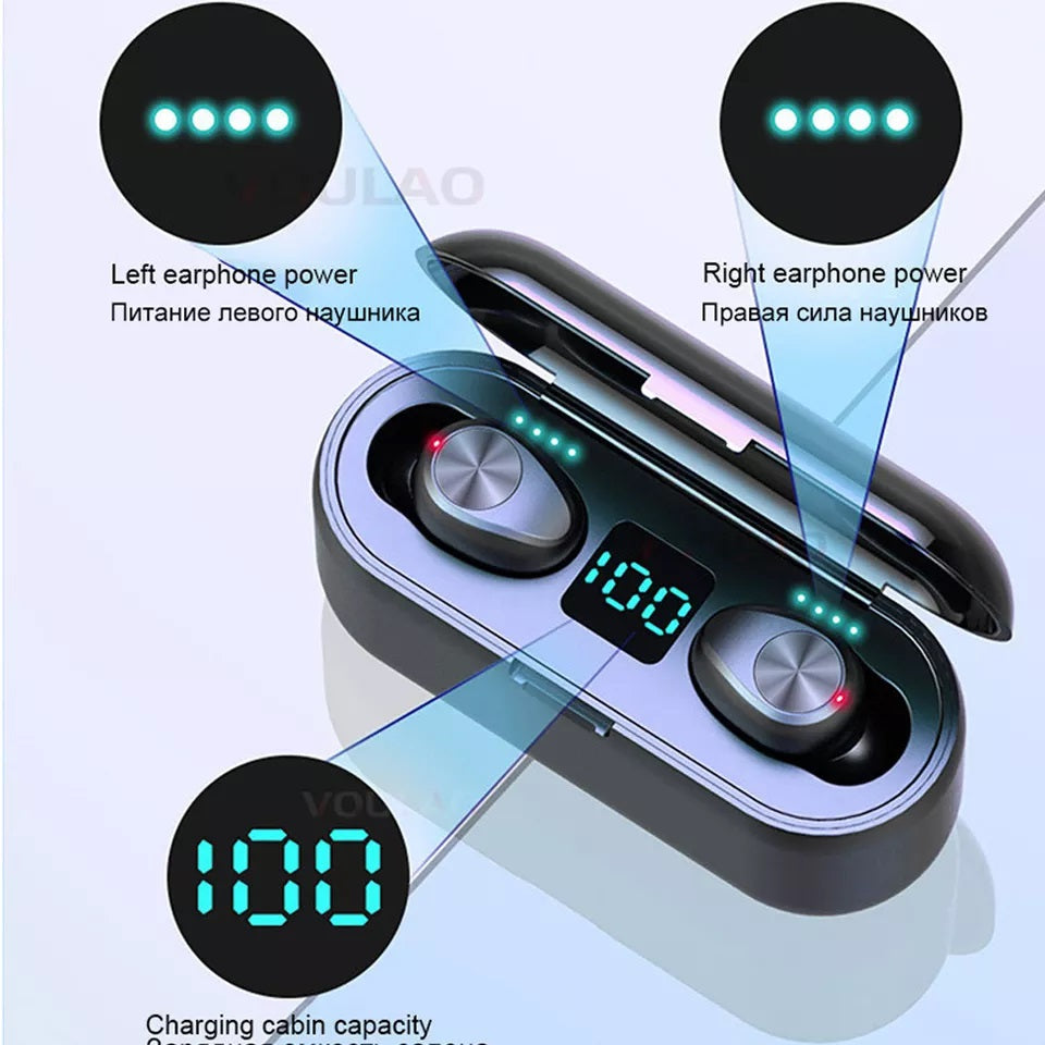 Audífonos inalámbricos Bluetooth In-Ear F9 V 5.0