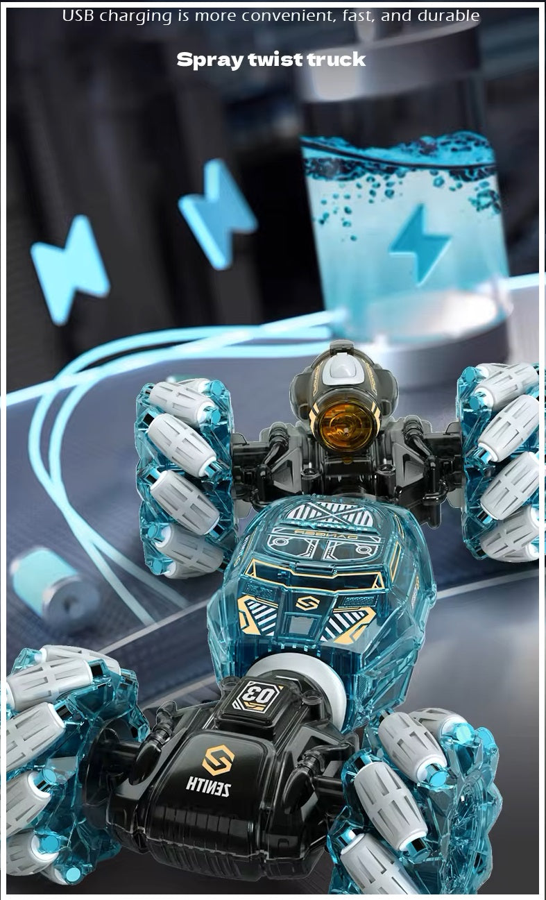 Auto Acrobático Doble Cara 4X4 RC Control Remoto Gestos 2.4G Color Verde