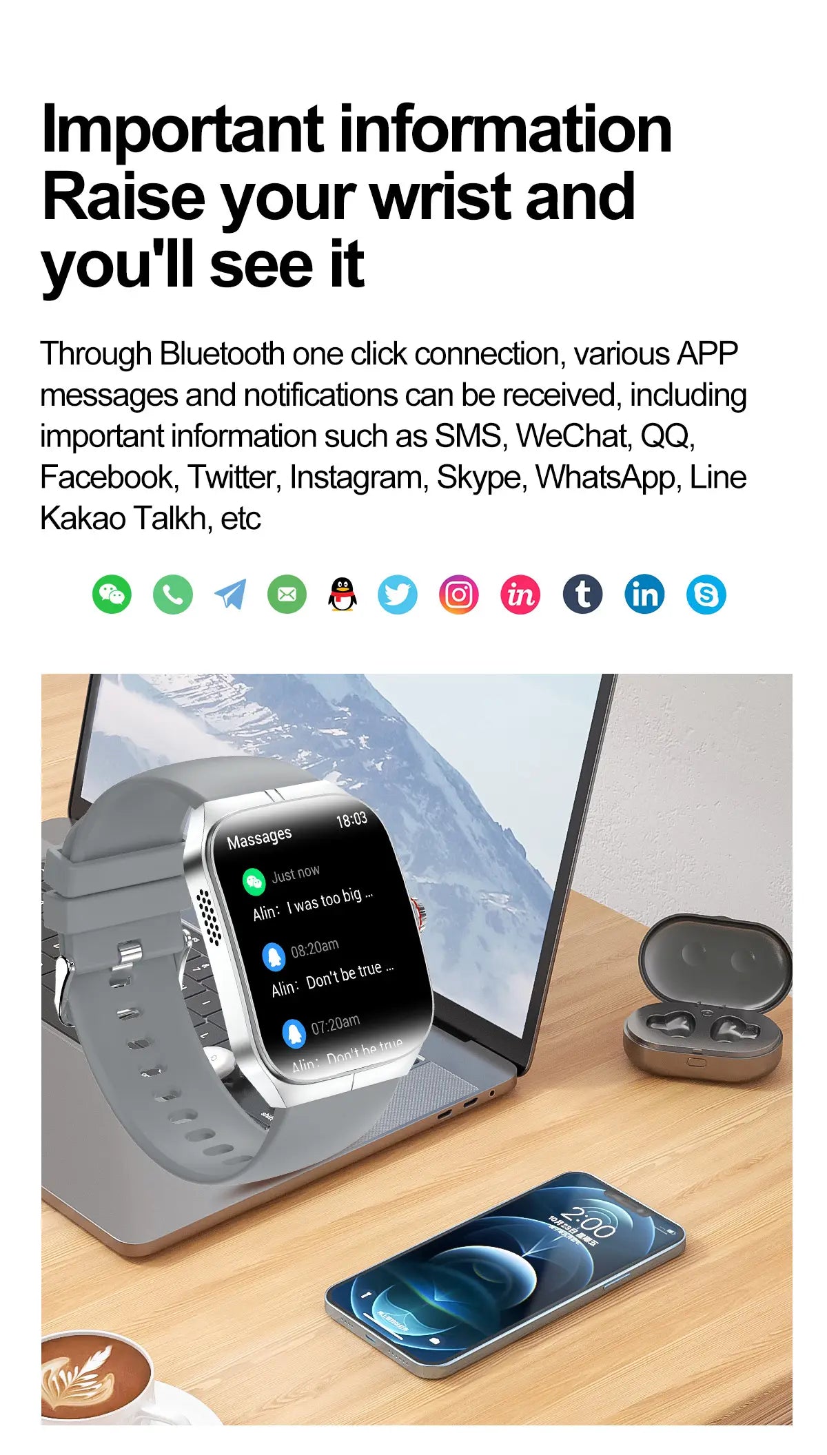 Smartwatch HK80 Pantalla AMOLED 1.95 pulgadas, IP68 Salud Deporte