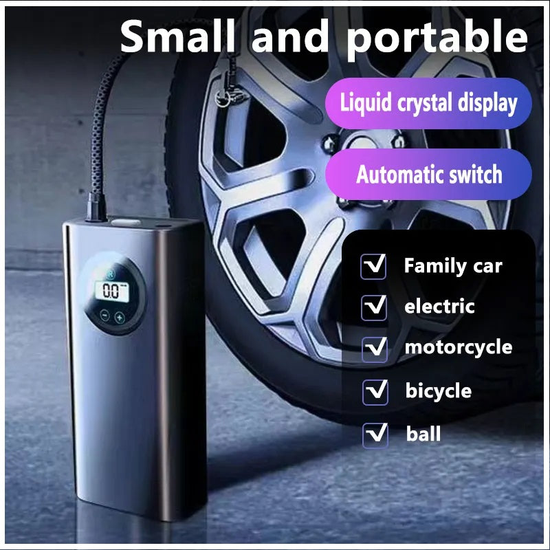 Compresor de Aire Portátil 12V Digital Inflador Multiuso
