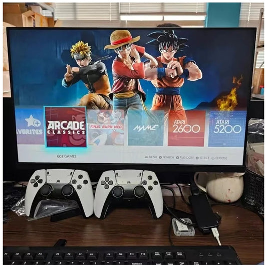 Consola de Videojuegos Retro M8 Pro con Game Stick 4K, 2 Controles Inalámbricos y Más de 20.000 Juegos