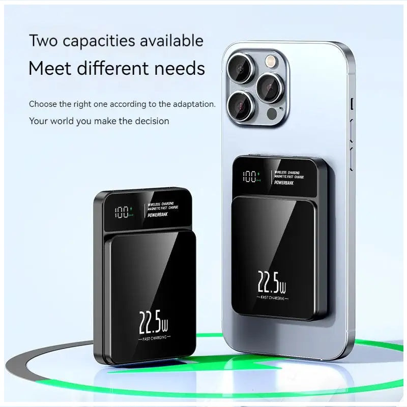 Batería Portátil Power Bank Magnética carga Inalámbrica 30000 mAh 22W