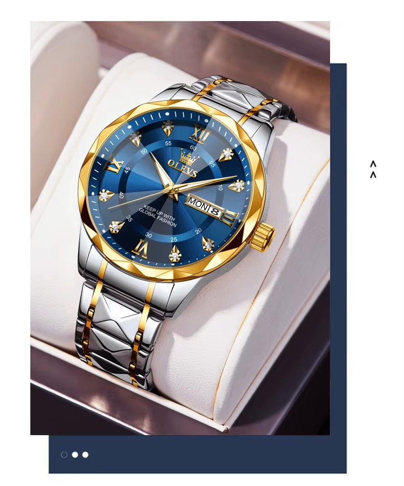 Reloj de Pulsera de Cuarzo para Hombre Elegancia Resistencia