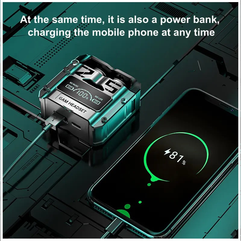 Audífonos Inalámbricos TWS M25 Cancelación de Ruido Activa Power Bank