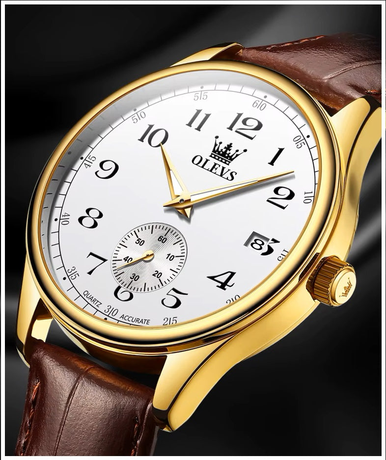 Reloj Análogo para Hombre con Movimiento Cuarzo Preciso Diseño Clásico