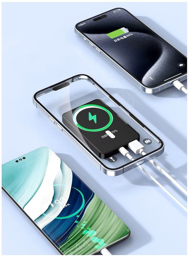 Batería Portátil Power Bank Magnética carga Inalámbrica 30000 mAh 22W