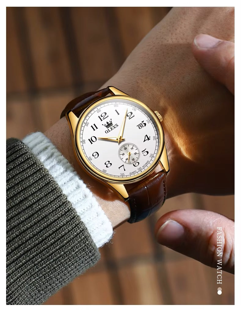 Reloj Análogo para Hombre con Movimiento Cuarzo Preciso Diseño Clásico