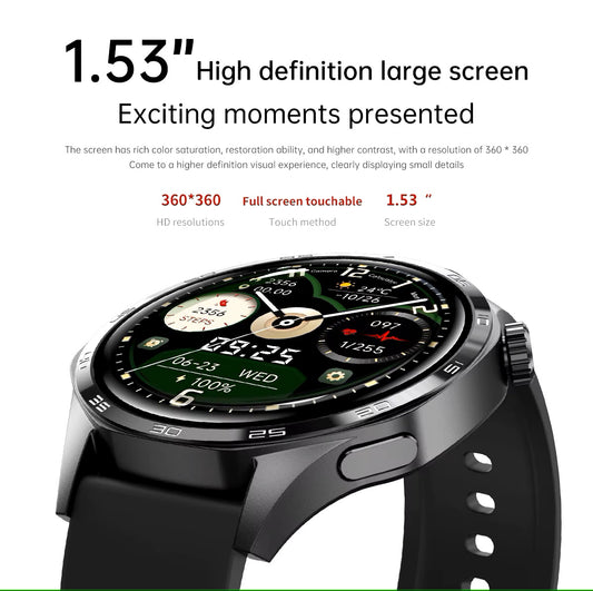 Smartwatch GT5 PRO Llamadas Bluetooth 5 Monitoreo Salud 300 mAh IP67