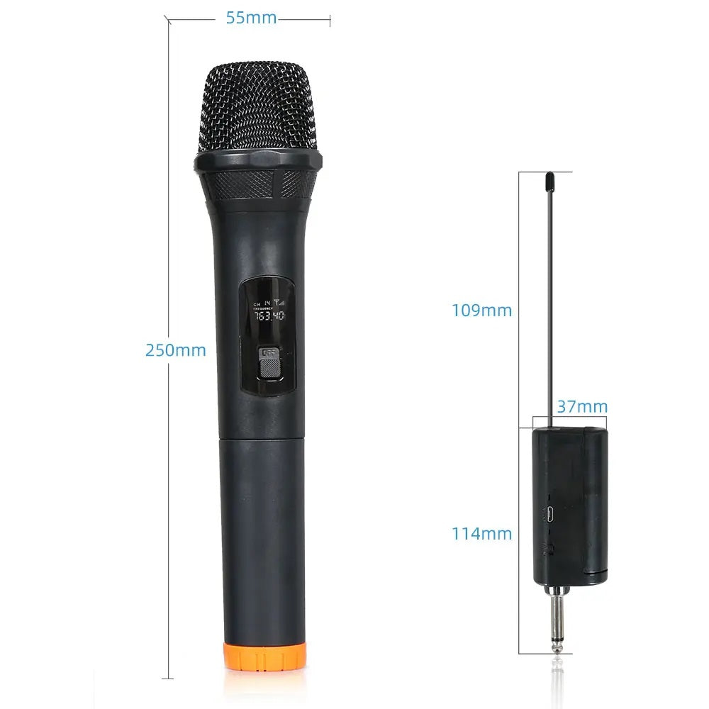 Micrófono Inalámbrico Profesional 50mts Compatible Cancelación Ruido