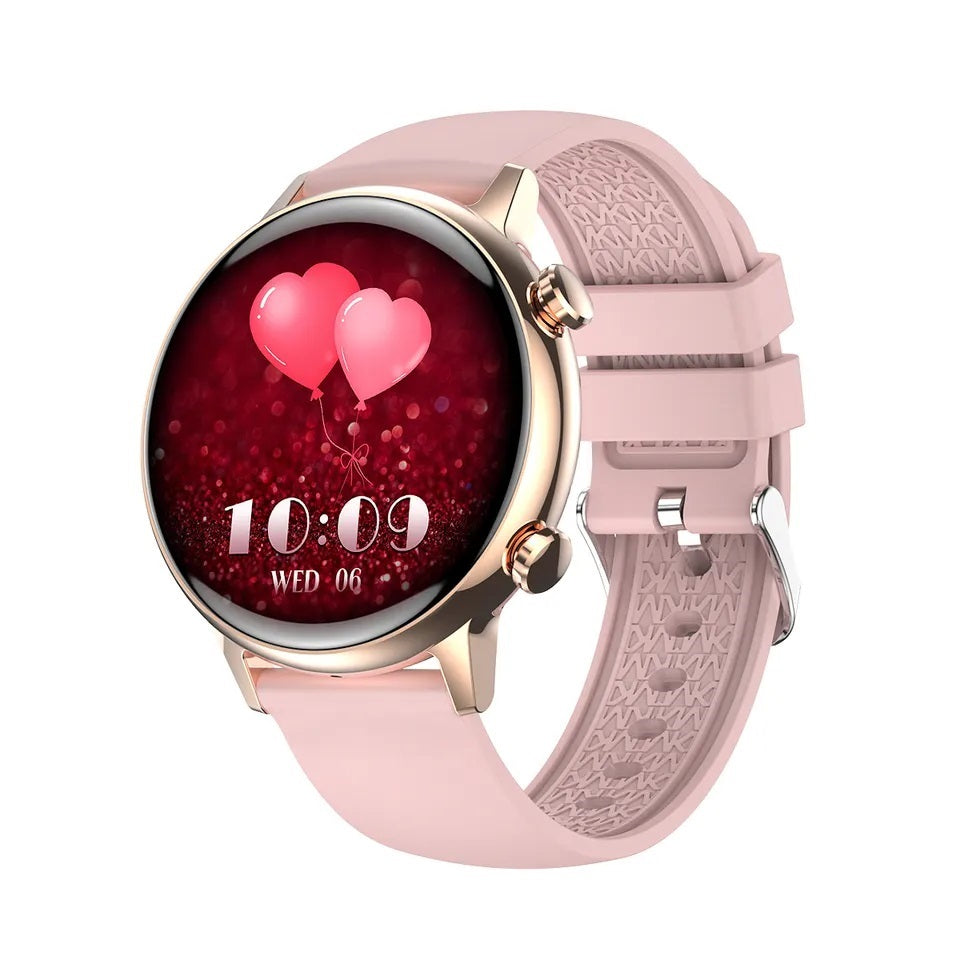 Reloj Inteligente Smartwatch Bluetooth Mujer Pantalla AMOLED Correa Silicona