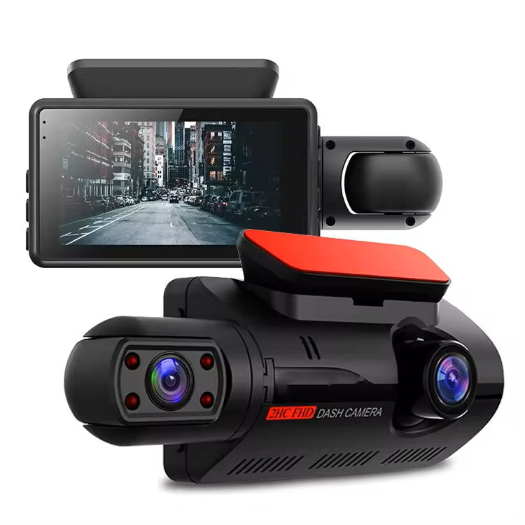 Dash Cam Cámara Dual 1080P Ángulo Amplio de 150° Grabación en Bucle