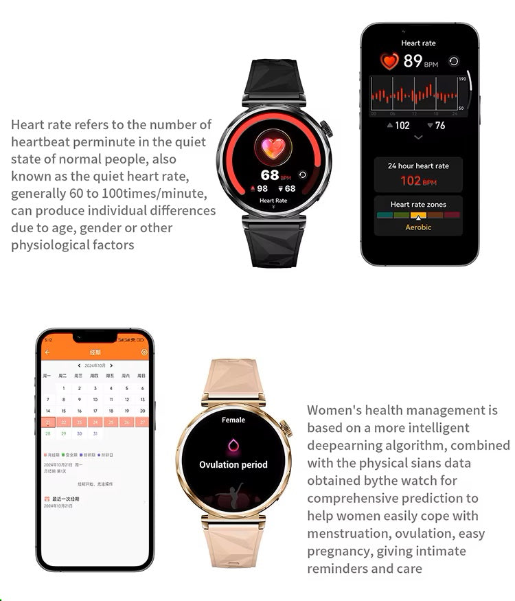 Reloj Inteligente Smartwatch Wearables CV5 AMOLED 2 Correas Salud IP68