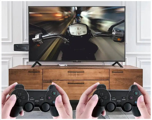 Consola de Videojuegos Stick 4K 10 mil Juegos 2 Controles Inalámbricos