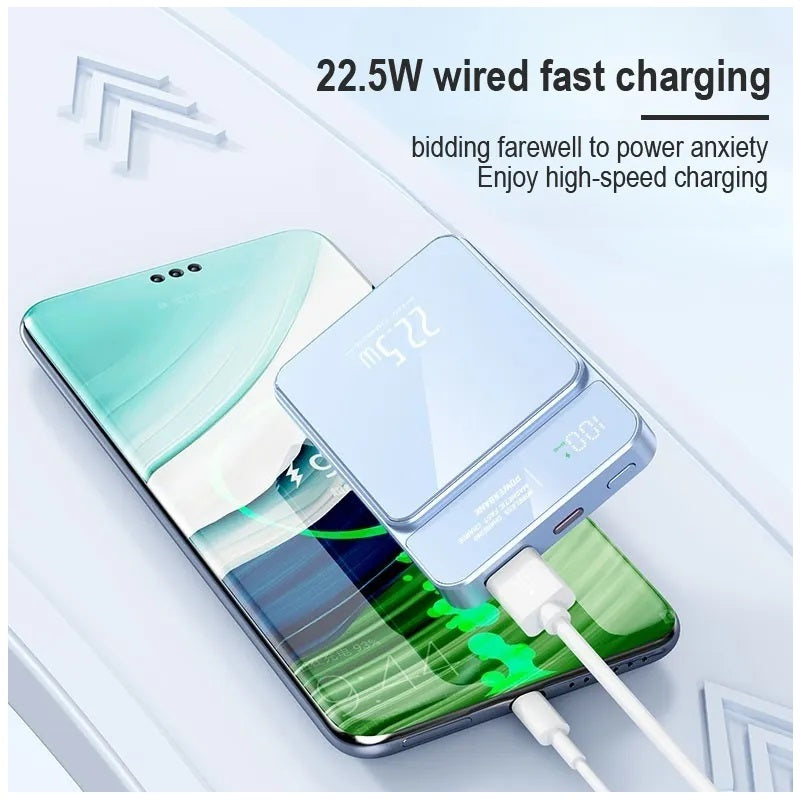 Batería Portátil Power Bank Magnética carga Inalámbrica 30000 mAh 22W