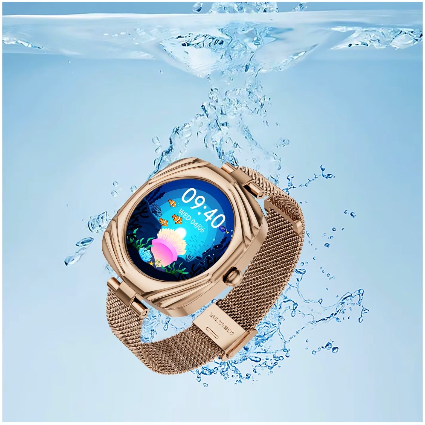 Smartwatch Reloj Inteligente Elegante AW5 Amoled 220mAh IP68 Salud