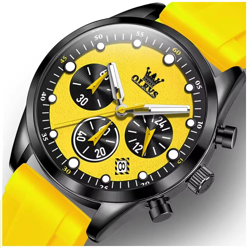 Reloj Deportivo Multifuncional para Hombre con Cronógrafo, Calendario