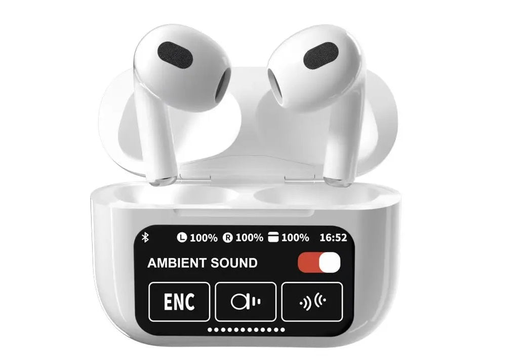 Auriculares Inalámbricos Pantalla Táctil Conexión Doble 30 Horas de Autonomía