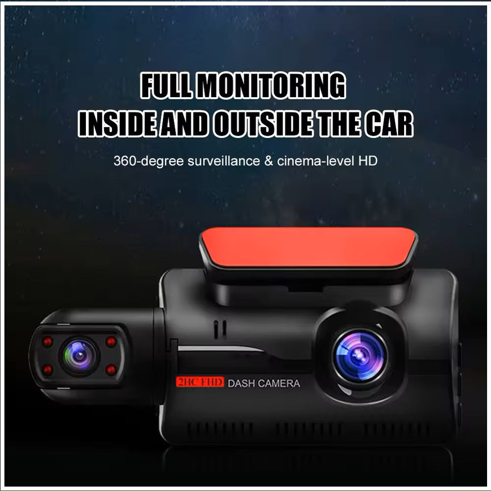 Dash Cam Cámara Dual 1080P Ángulo Amplio de 150° Grabación en Bucle