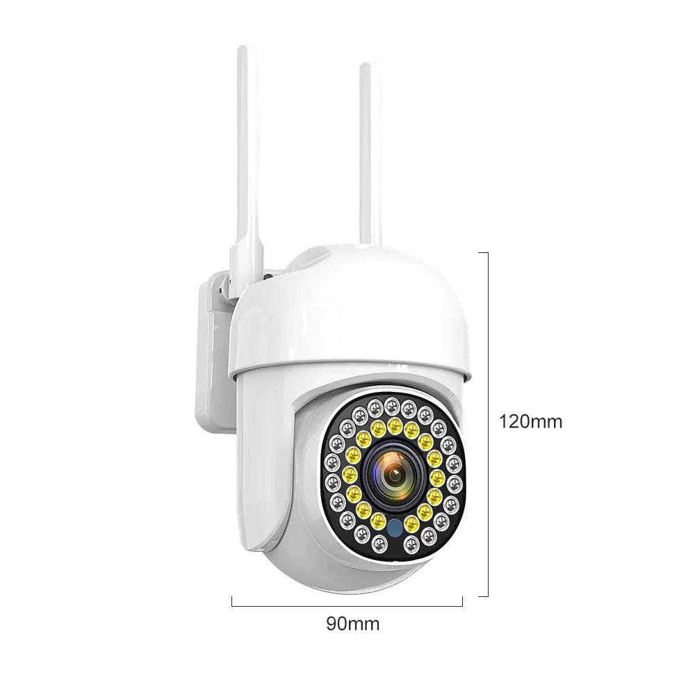 Cámara de Seguridad WiFi Monitoreo 360° Full HD 110° Visión Detección