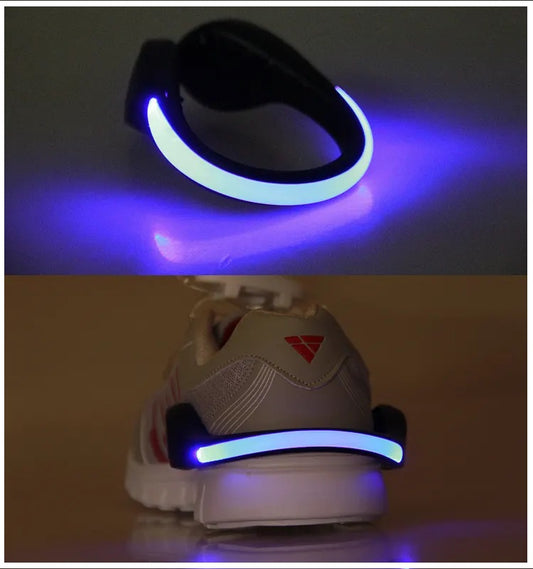 Luces Led Deportivas para Zapatillas Bicicleta Pulsera 2 Unidades Running