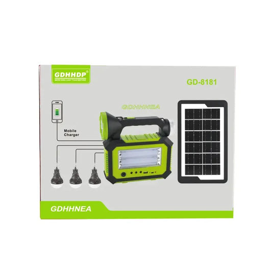 Kit Solar Sistema Iluminación LED Recargable Camping Emergencias USB