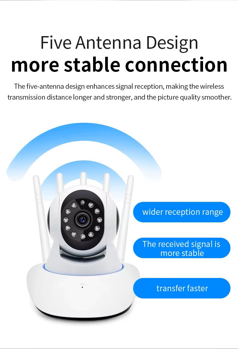 Cámara Inteligente A1 Rotación 360° Full HD 1080P y Visión Nocturna