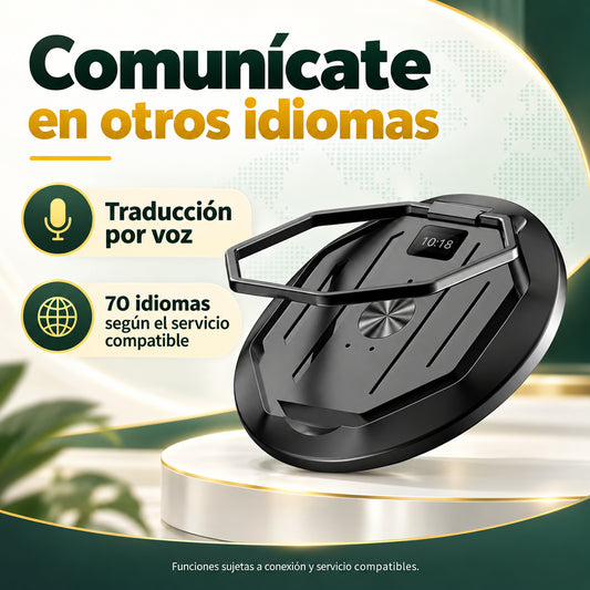 Traductor inteligente de voz para 70 idiomas · información en castellano