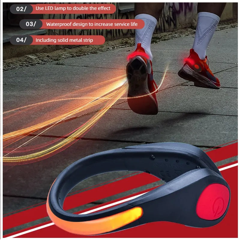 Luces Led Deportivas para Zapatillas Bicicleta Pulsera 2 Unidades Running