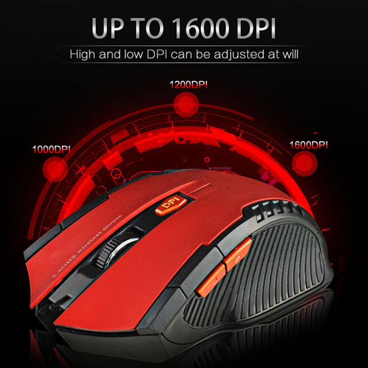 Mouse Gamer 1600 DPI Bluetooth 2.4 Ghz para Windows y Mac