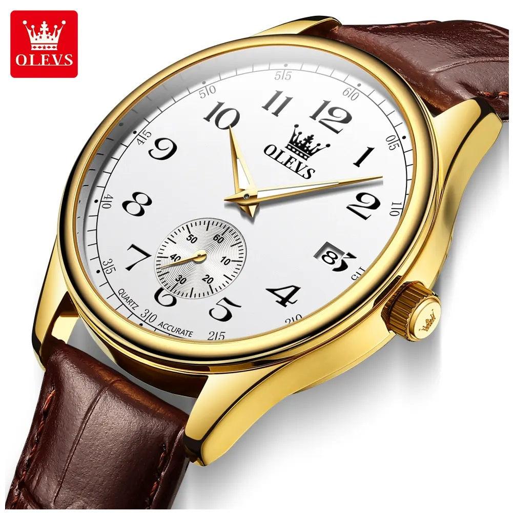 Reloj Análogo para Hombre con Movimiento Cuarzo Preciso Diseño Clásico