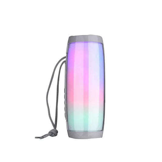 Parlante Portátil Bluetooth Altavoces inalámbricos Waterproof Luz LED Blanco