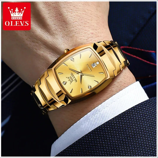 Reloj de Pulsera para Hombre Cuarzo Japonés, Resistente al Agua 30M