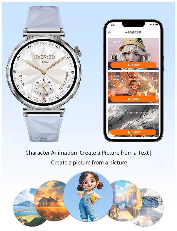 Reloj Inteligente Smartwatch Wearables CV5 AMOLED 2 Correas Salud IP68
