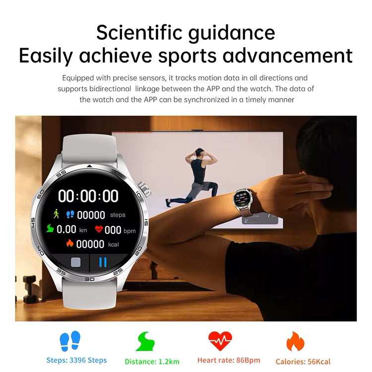 Smartwatch GT5 PRO Bluetooth NFC Deporte Salud 300 mAh Asistente voz